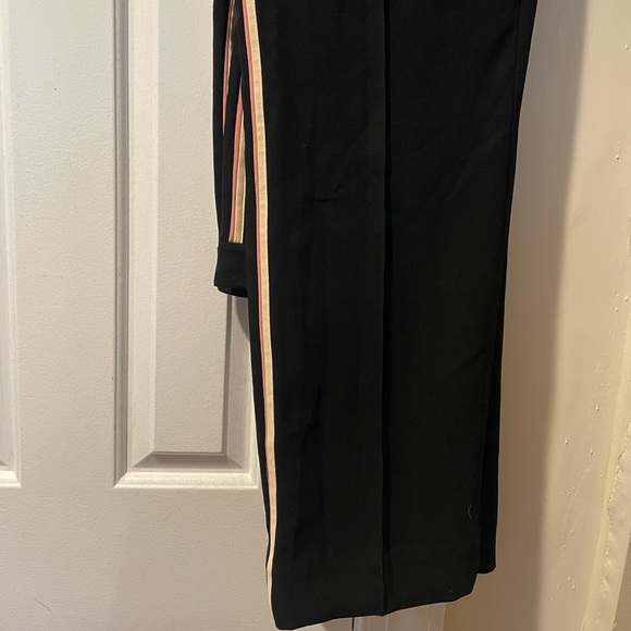 & Other Stories black racer stripe pants with pink stripe - Picture 4 of 6